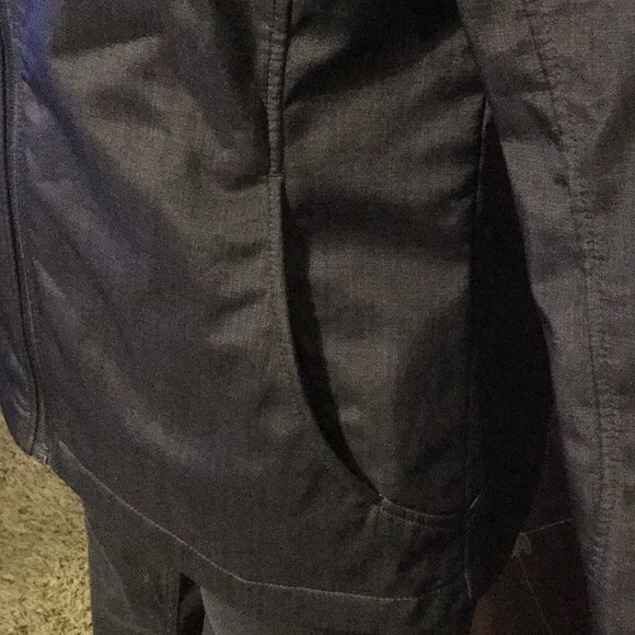 NWOT FREE TECH DARK GRAY/BLACK ZIP HOODED JACKET - Picture 4 of 8